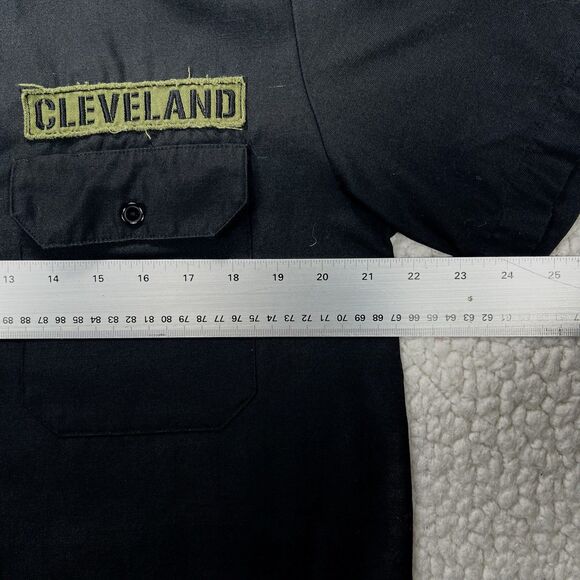 Rock & Roll Hall of Fame Mechanic Work Shirt Size S Americana Rebel Edgy Biker - Picture 9 of 10